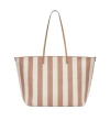 Fendi Beige Roll Large Reversible Shopper Bag Women In Nude