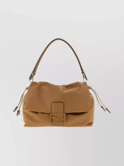 Fendi Large Shoulder Bag Adjustable Strap In White