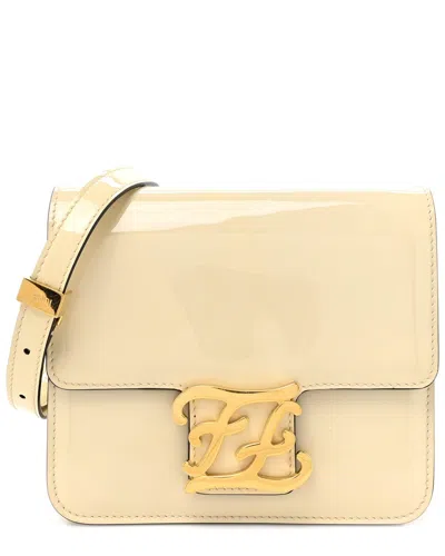 Fendi Latte Vitello Cher Leather Karligraphy Crossbody Bag 8bt317 (authentic  Pre-loved) In Neutral