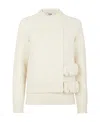 Fendi Layered Utility Pocket Jumper In White