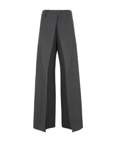 FENDI FENDI DOUBLE-LAYERED EFFECT TROUSERS