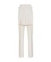 Fendi Ivory Wool Pant In White