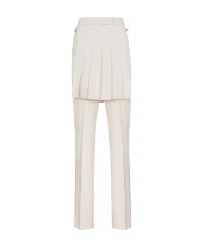 FENDI FENDI PLEATED DETAIL CIGARETTE TROUSERS