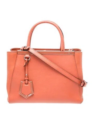 Pre-owned Fendi Leather 2jours In Pink