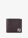 Fendi Leather And Ff Fabric Wallet