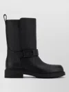 Fendi Black Leather Boots In Black