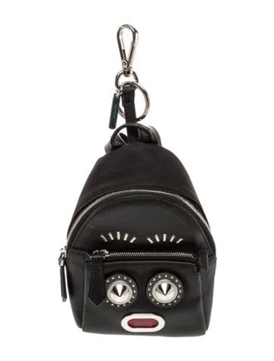 Pre-owned Fendi Leather Backpack In Black