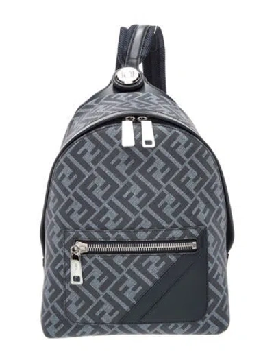 Pre-owned Fendi Leather Backpack In White