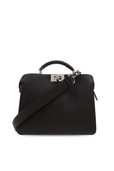 Fendi Leather Bag In Brown