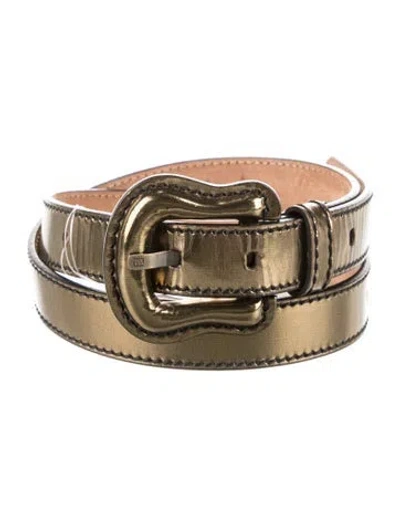 Pre-owned Fendi Leather Belt