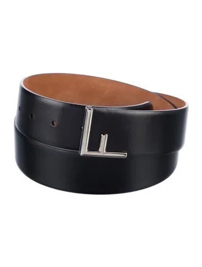Pre-owned Fendi Leather Belt In Black