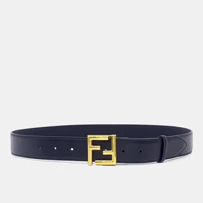 Pre-owned Fendi Leather Belt In Black