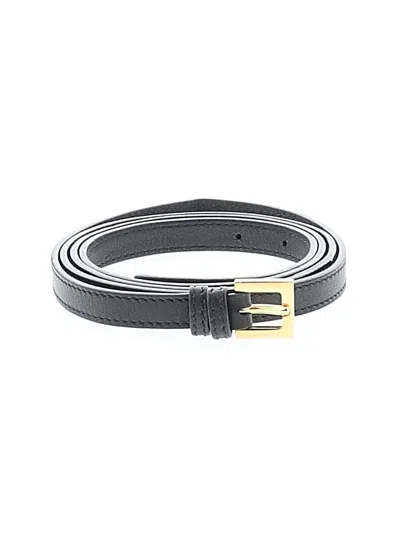 Pre-owned Fendi Leather Belt In Black