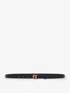 Fendi Leather Belt In Black