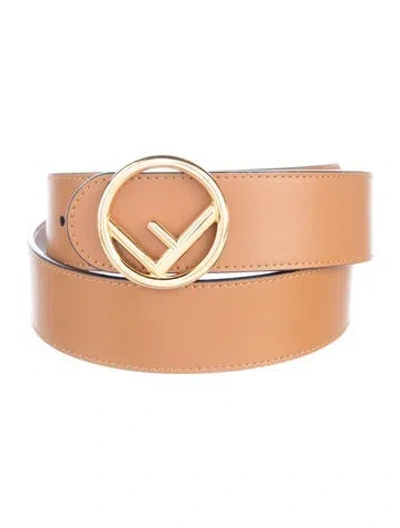 Pre-owned Fendi Leather Belt In Brown