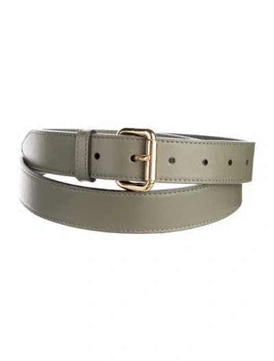 Pre-owned Fendi Leather Belt In Green