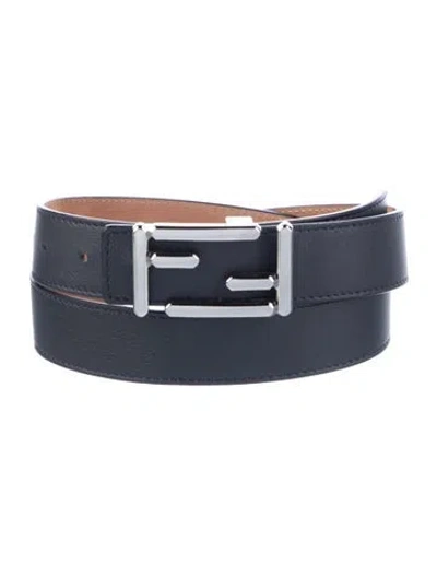 Pre-owned Fendi Leather Belt Kit In Black