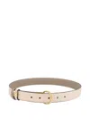 Fendi Leather Belt In Neutral