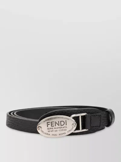 Fendi Leather Belt In Transparent