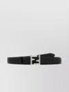 FENDI LEATHER BELT WITH ADJUSTABLE LENGTH AND PUNCHED HOLES