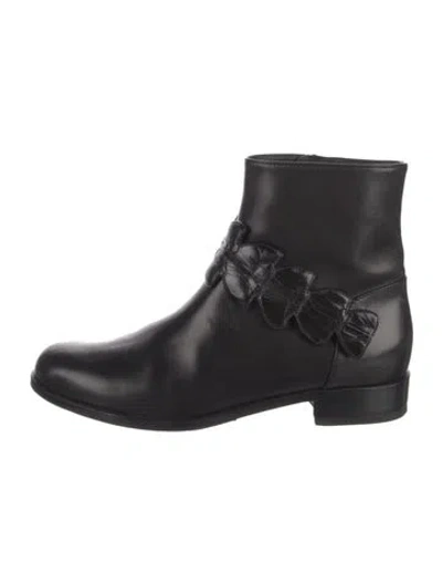 Pre-owned Fendi Leather Boots In Black