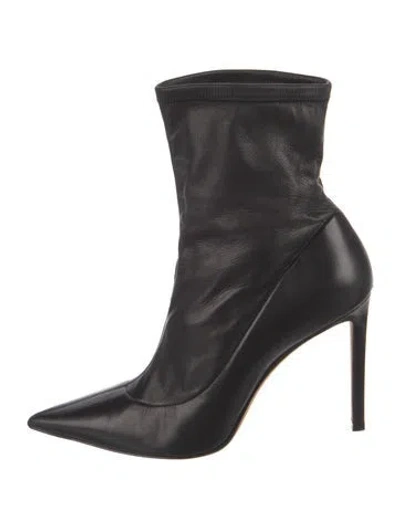 Pre-owned Fendi Leather Boots In Black