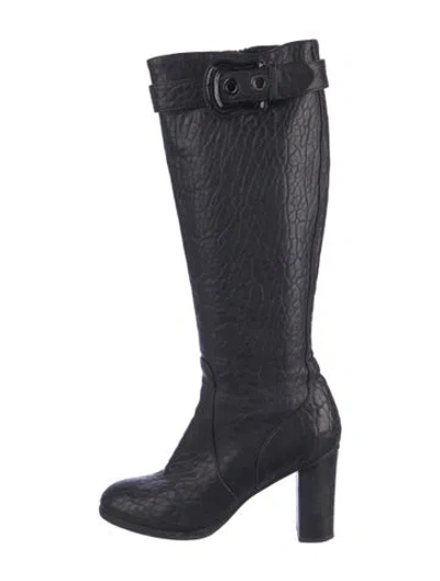Pre-owned Fendi Leather Boots In Black