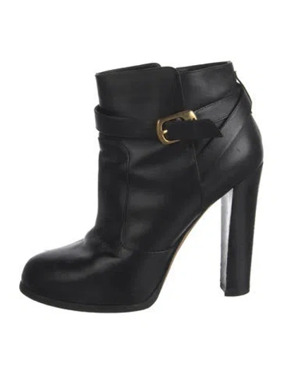Pre-owned Fendi Leather Boots In Black