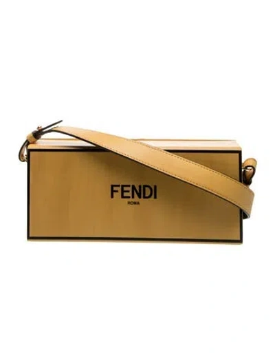 Pre-owned Fendi Leather Box In Yellow