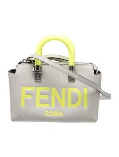 Pre-owned Fendi Leather By The Way Mini 2023 In Neutrals