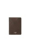 Fendi Shadow Card Holder Stitch Detailing