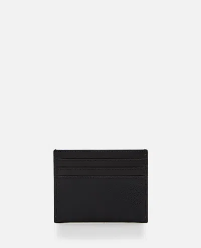 Fendi Leather Cardholder In Black