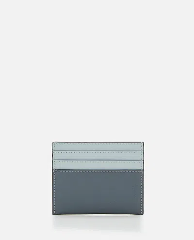 Fendi Leather Cardholder In Clear Blue