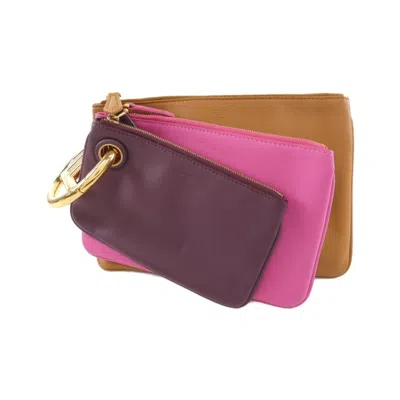 Pre-owned Fendi Leather Clutch Bag ()