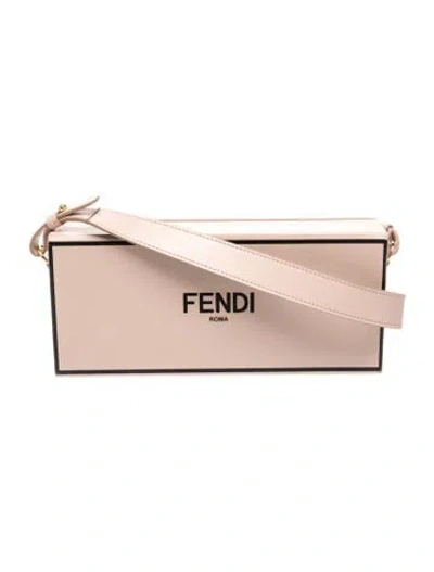 Pre-owned Fendi Leather Clutch In Pink