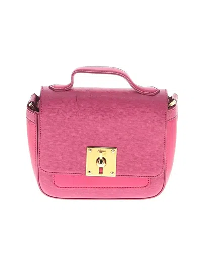 Pre-owned Fendi Leather Crossbody Bag In Pink