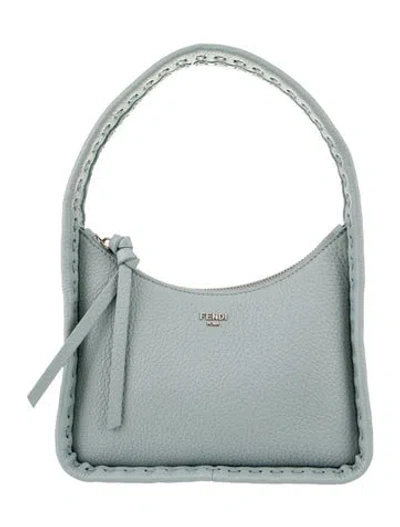 Pre-owned Fendi Leather Fendessence Mini In Blue