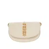 Fendi Leather 'graphy' Pouch On Chain In White