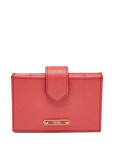Pre-owned Fendi Leather Flap Wallet