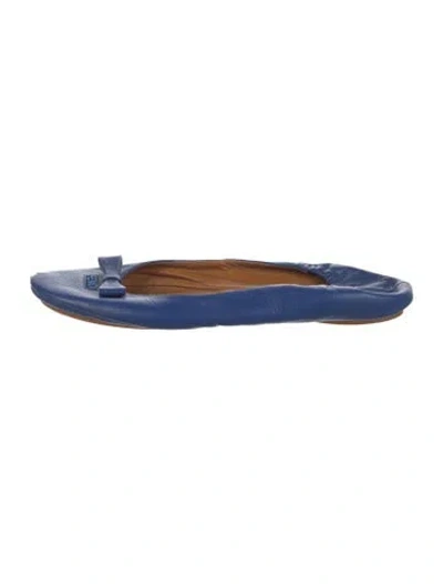 Pre-owned Fendi Leather Flats In Blue