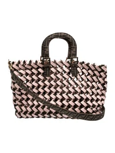 Pre-owned Fendi Leather Forever Tote In Multi