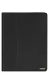 Fendi Leather Ipad Cover In Black