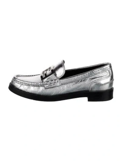 Pre-owned Fendi Leather Loafers