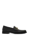 Fendi Men  O' Lock Leather Loafer With Ff Insert In Black