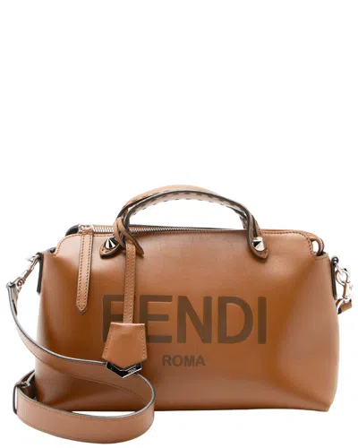Fendi Leather Logo By The Way Boston Bag (authentic Pre-loved) In Brown