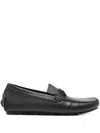 Fendi Ff Metal Driving Loafers Shoes In Black