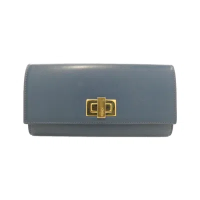 Pre-owned Fendi Leather Long Wallet (bi-fold) ()