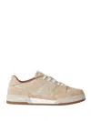 Fendi Ff-monogram Jacquard Suede-panels Sneakers