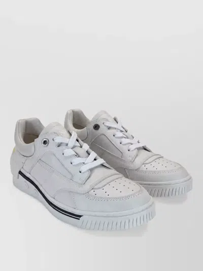 Fendi Leather Low-top Sneakers In White