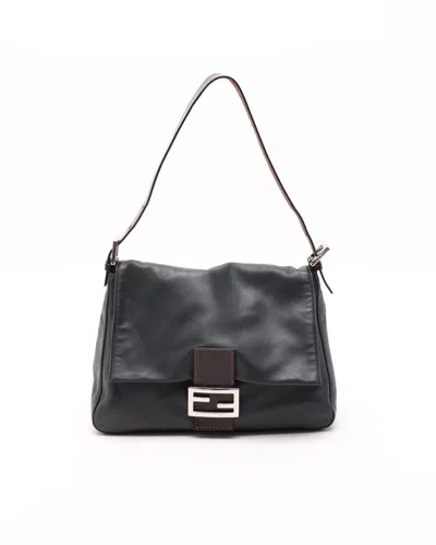 Fendi Leather Mamma Bag In Black